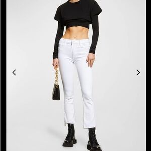 MOTHER
The Insider Crop Step Fray Jeans